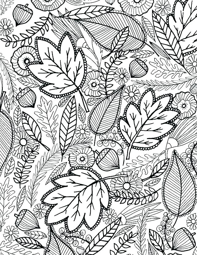 640x829 Kids Fall Coloring Pages