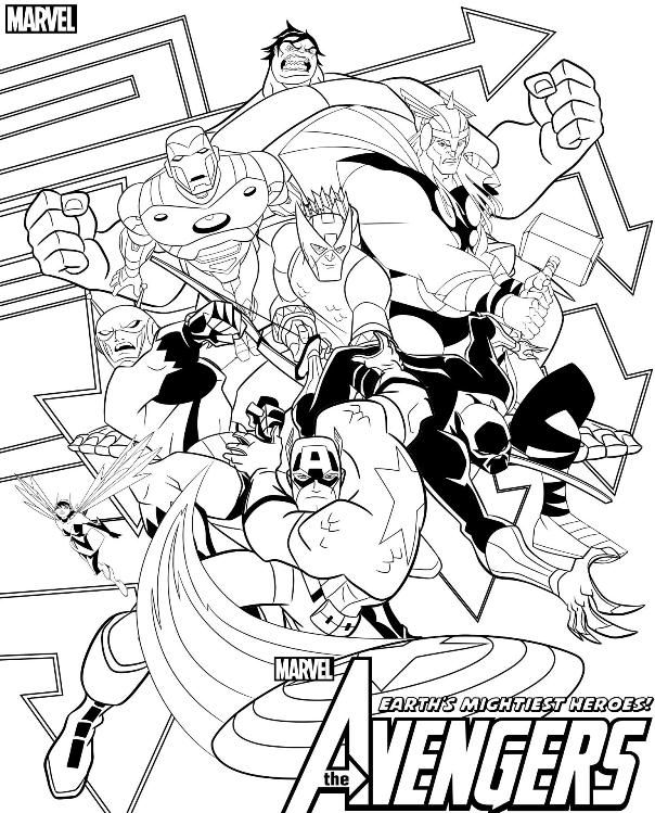604x749 Coloring Page Avengers Avengers On Kids N On Kids N Fun