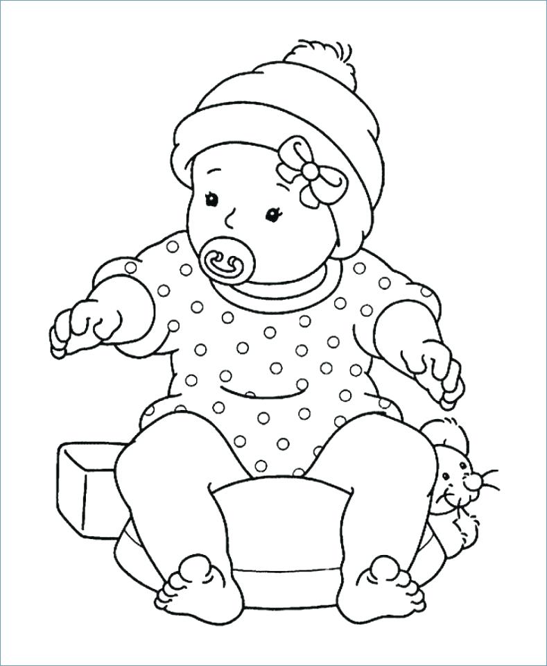 Free Printable Baby Coloring Pages at GetDrawings | Free download