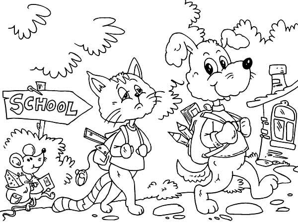 600x450 Back To School Coloring Pages Coloring Pages Back To School Th