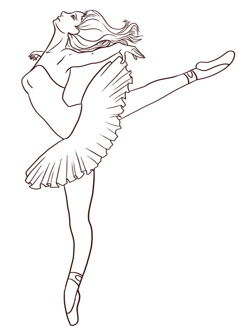 797x1082 Ballerina Coloring Pages