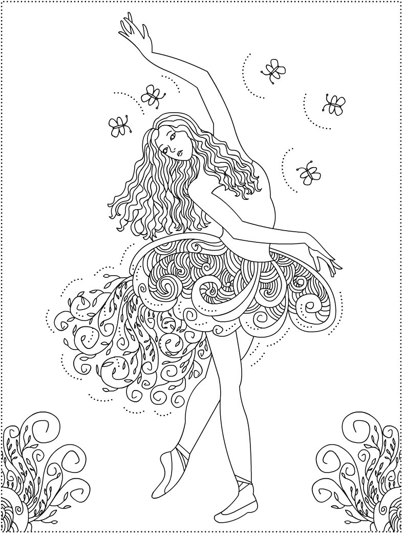 785x1040 Ballet Coloring Pages
