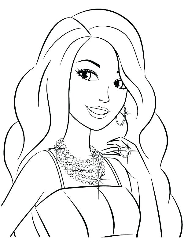 615x796 Barbie Free Coloring Pages Barbie Coloring Pages Free To Download