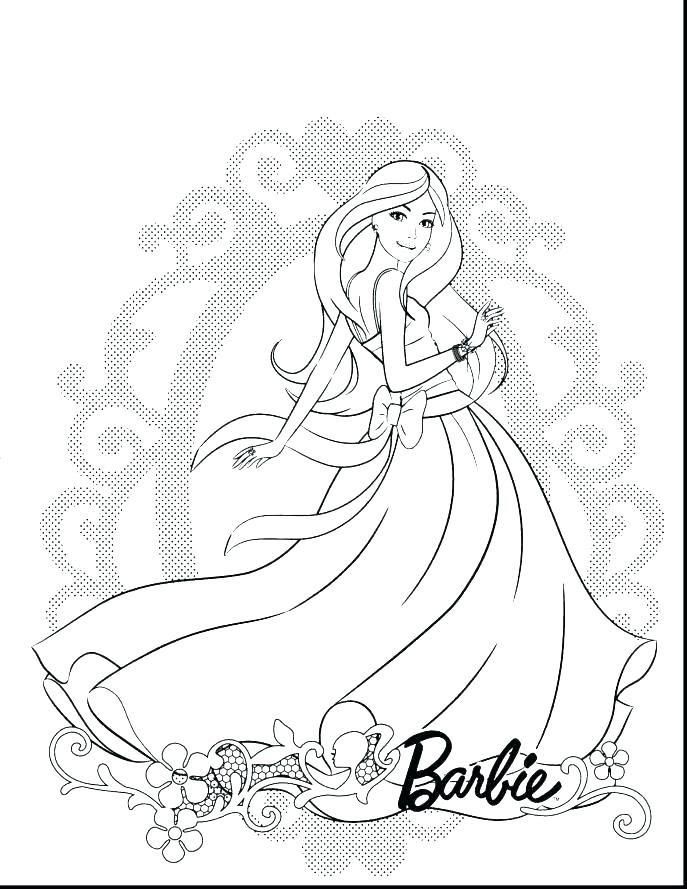 687x889 Free Printable Barbie Coloring Pages Fresh Barbie Printable