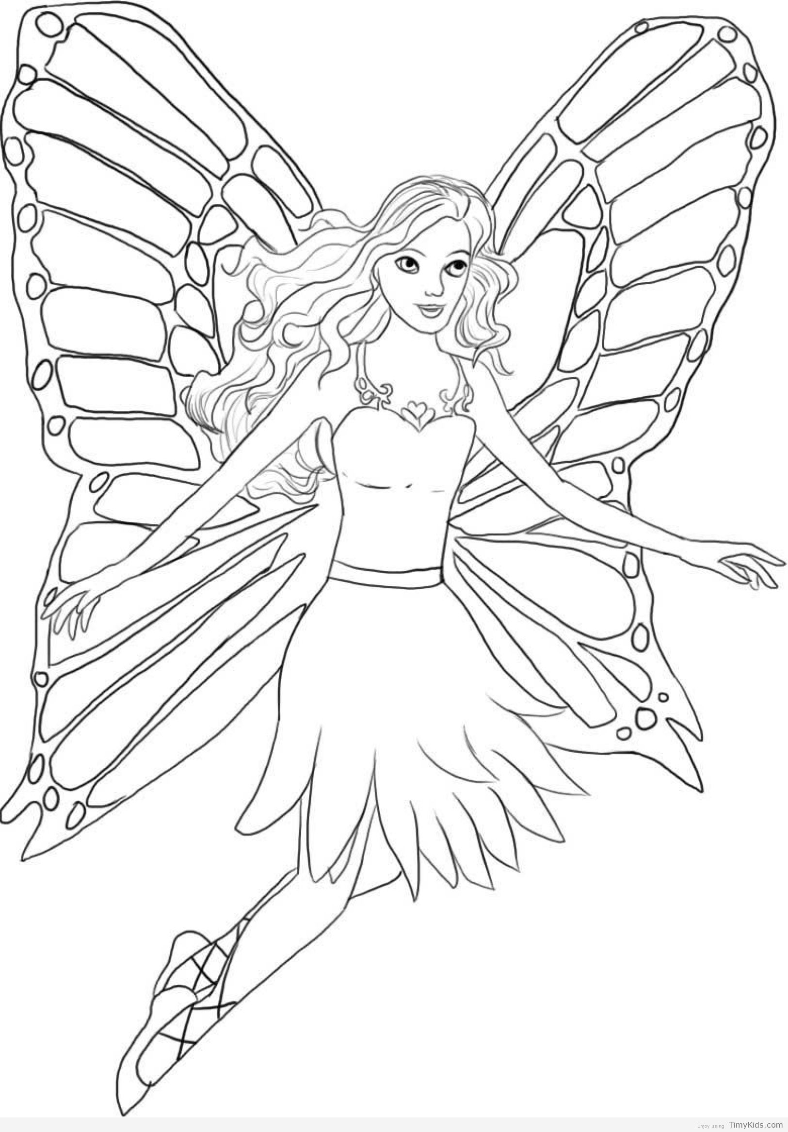 Free Printable Barbie Coloring Pages at GetDrawings | Free download