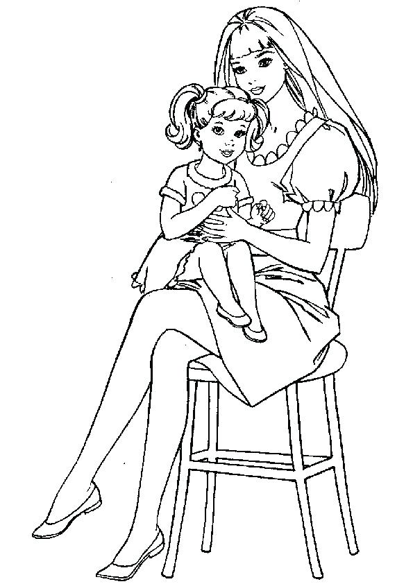 595x842 Barbie Coloring Pages Online Free Barbie Coloring Pages Barbie