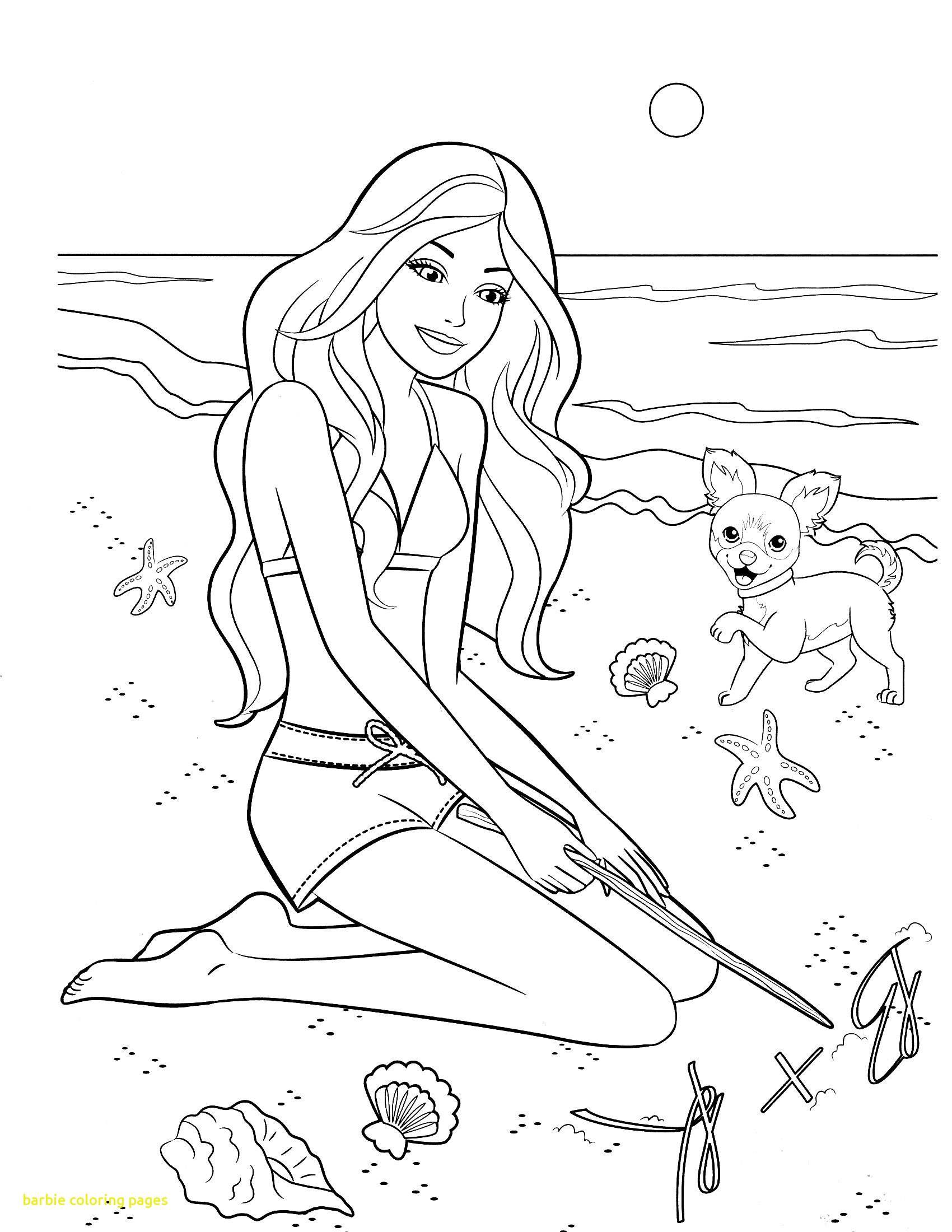1700x2200 Barbie Coloring Pages With Image Coloring Free Printable Barbie