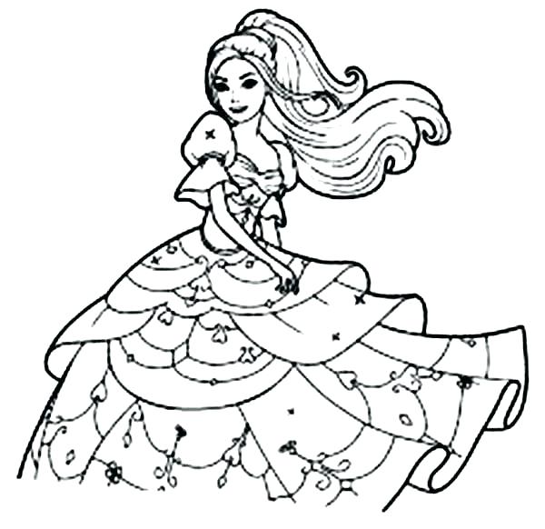 600x582 Barbie Face Coloring Pages Barbie Coloring Page Free Printable