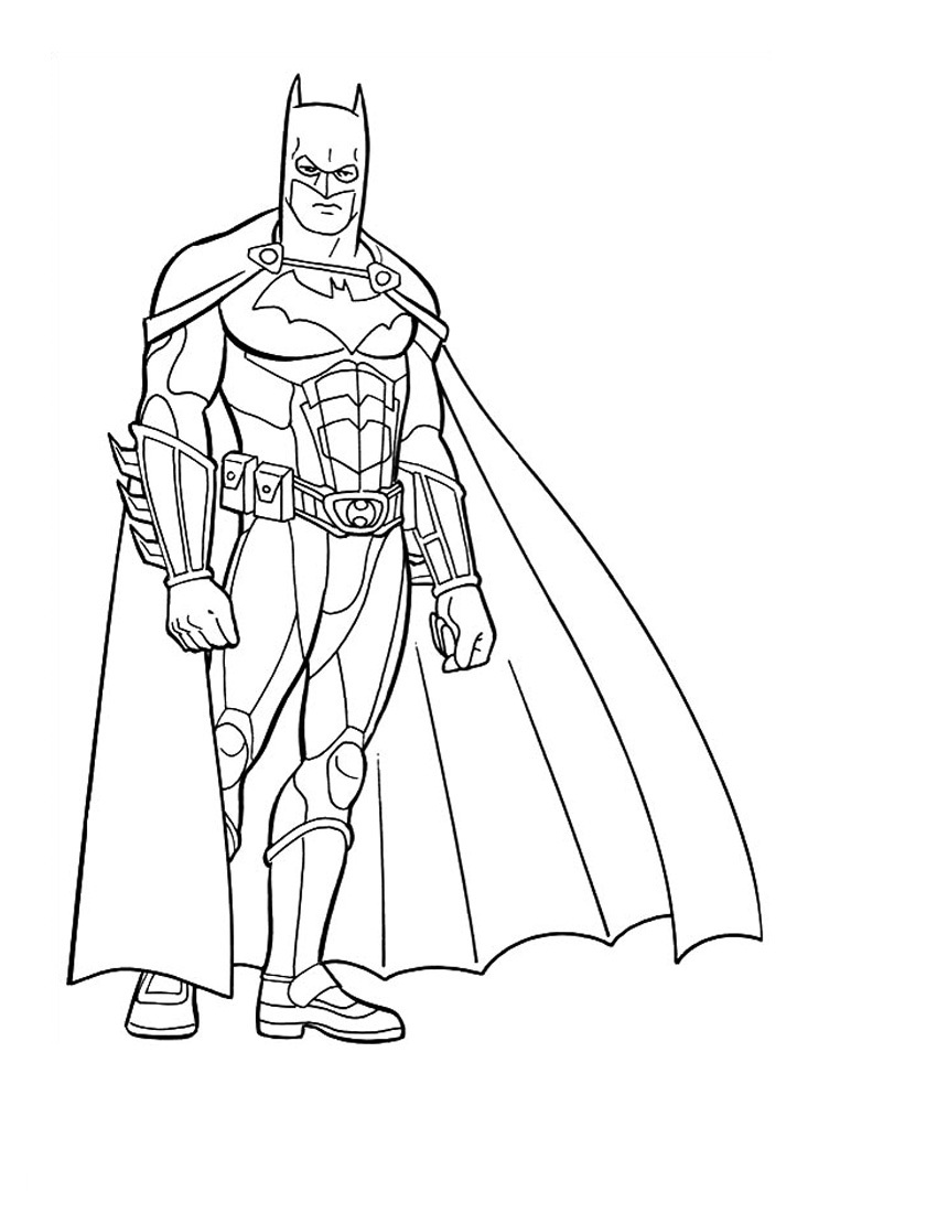 850x1100 Batman Coloring Pages To Print Batman Coloring Page