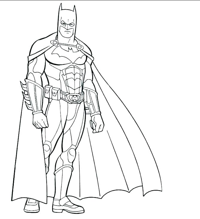 668x730 Batman Coloring Pages Printable Also Batman Coloring Pages