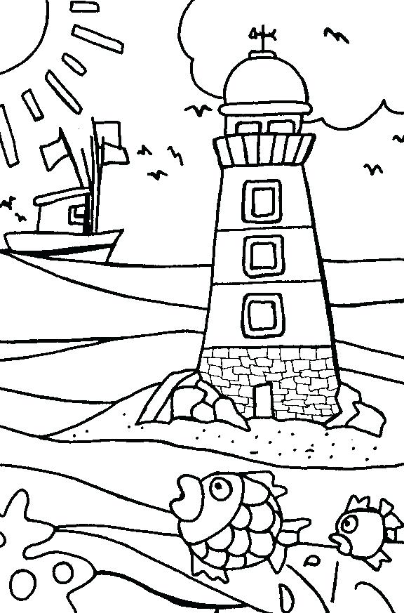 576x873 Beach Scene Coloring Page Sumptuous Coloring Pages Beach Free