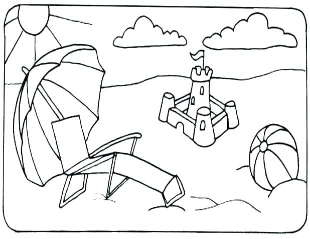618x478 Beach Coloring Page Free Printable Beach Coloring Pages Free