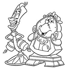 230x230 Top Free Printable Beauty And The Beast Coloring Pages Online