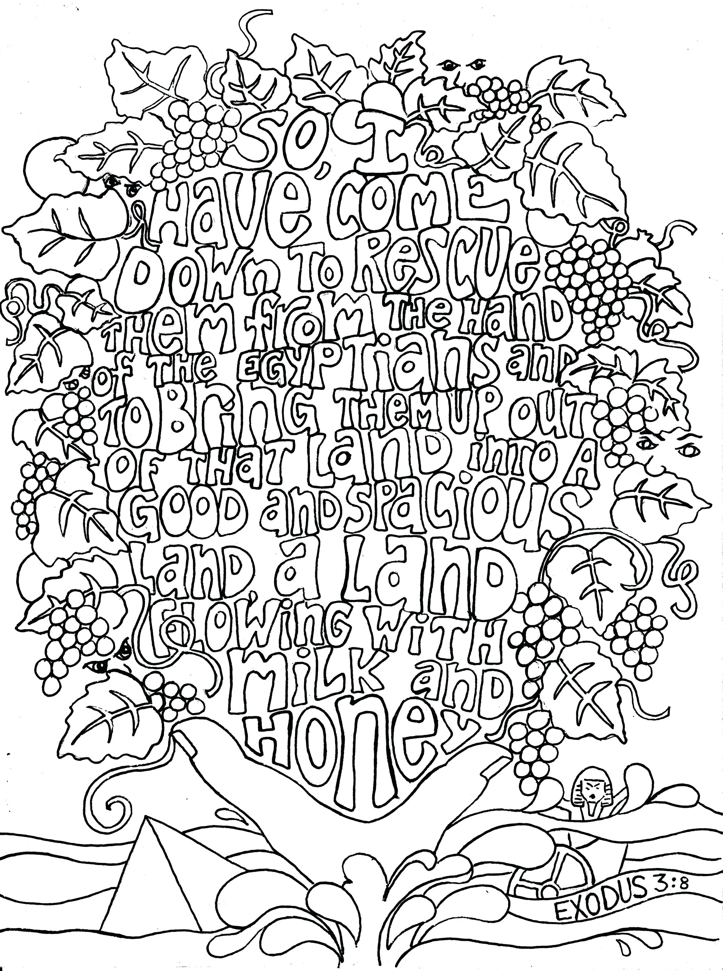 2358x3168 Bible Verse Coloring Pages For Adults