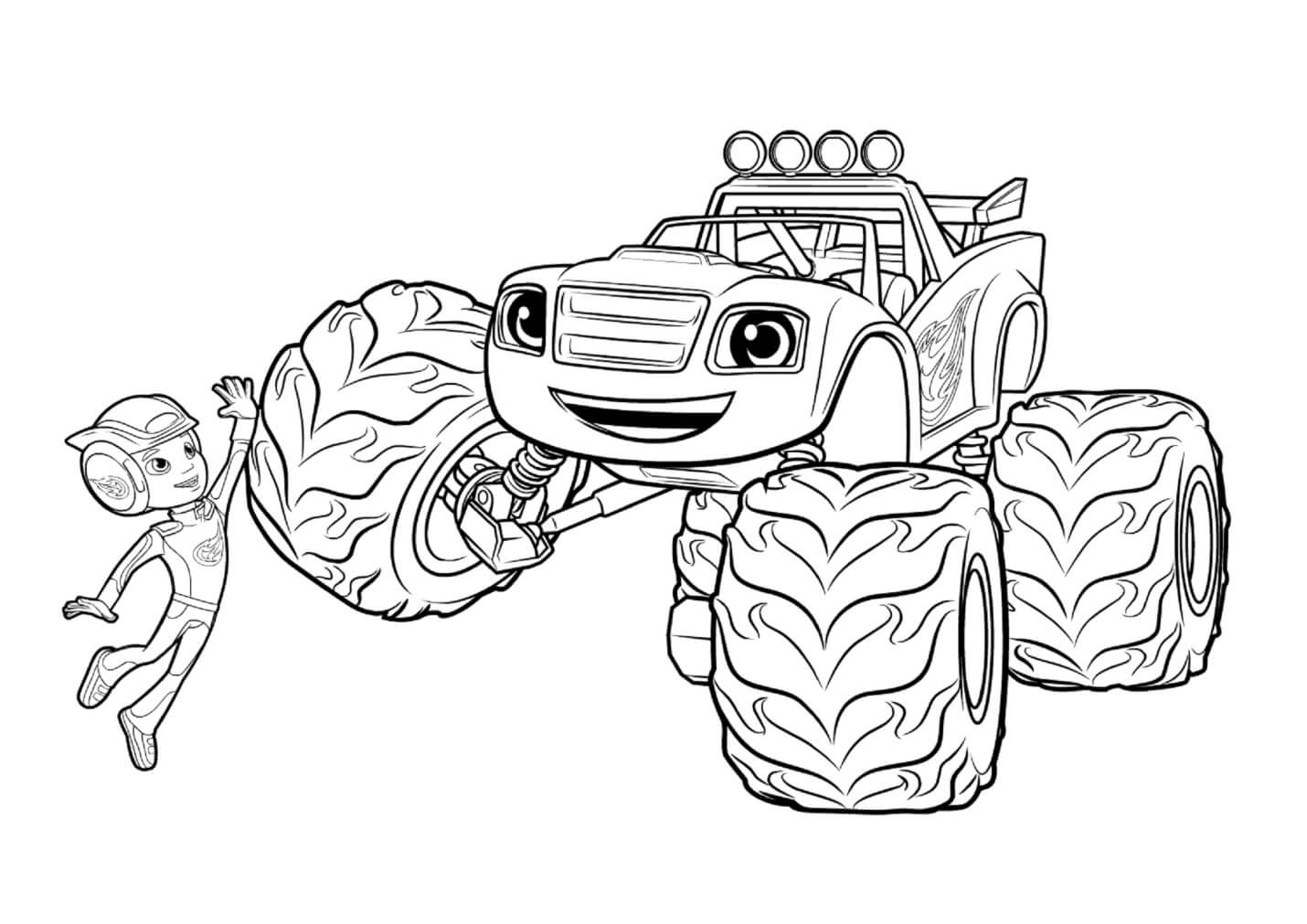1430x1011 Top Blaze And The Monster Machines Coloring Pages