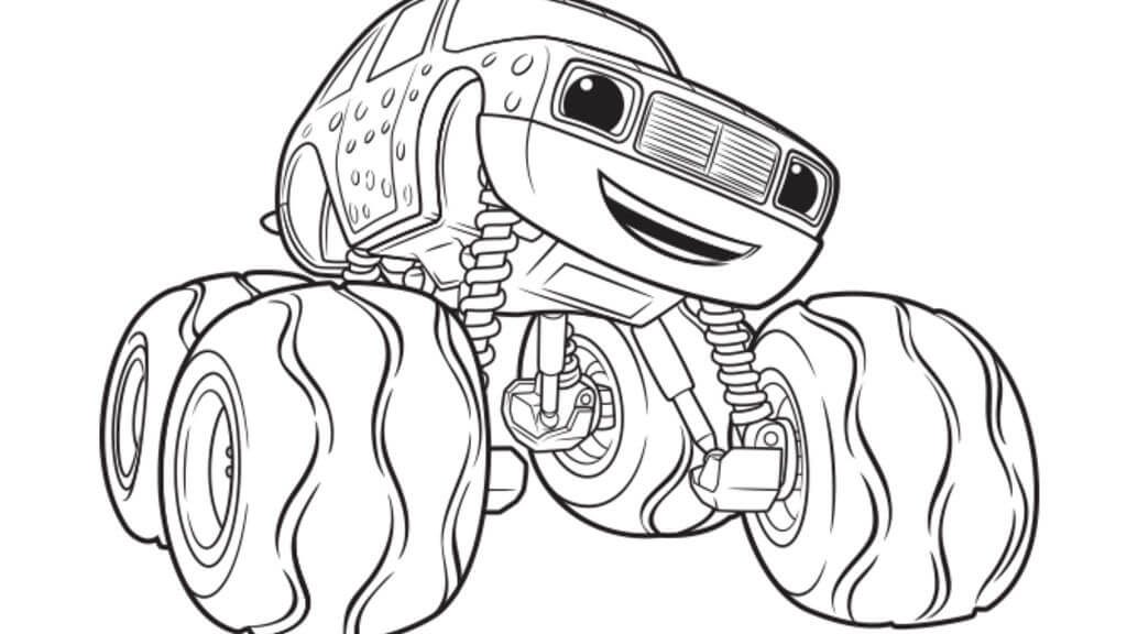 Blaze Coloring Sheet Printable Coloring Pages