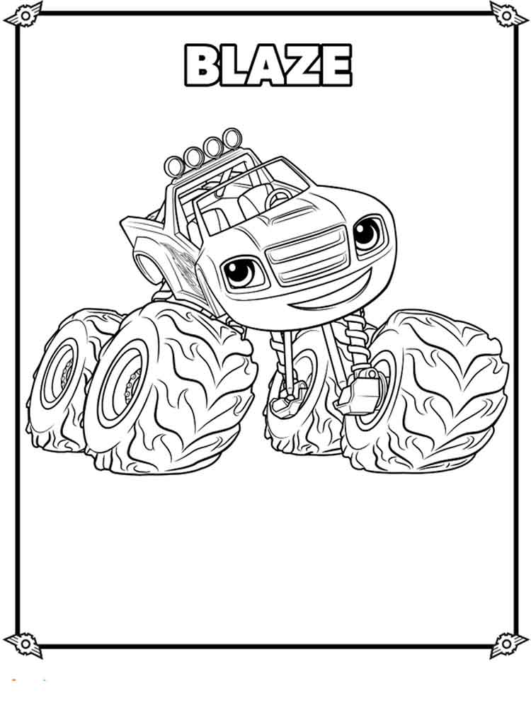 750x1000 Blaze And The Monster Machines Coloring Pages Free Printable