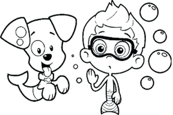 600x399 Bubble Guppies Coloring Pages Bubble Guppies Coloring Picture