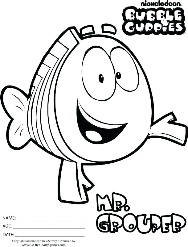 610x800 Bubble Guppies Printable Coloring Pages Bubble Guppies Coloring