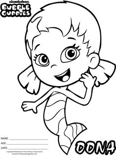 236x317 Printable Bubble Guppies Deema Coloring Pages
