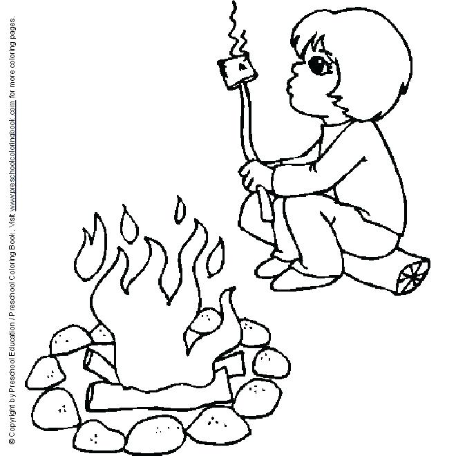 660x660 Camping Coloring Pages Free Printable Camping Coloring Page