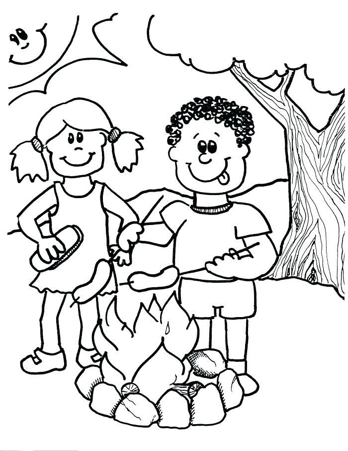700x906 Camping Coloring Pages To Print Camping Coloring Pages Free