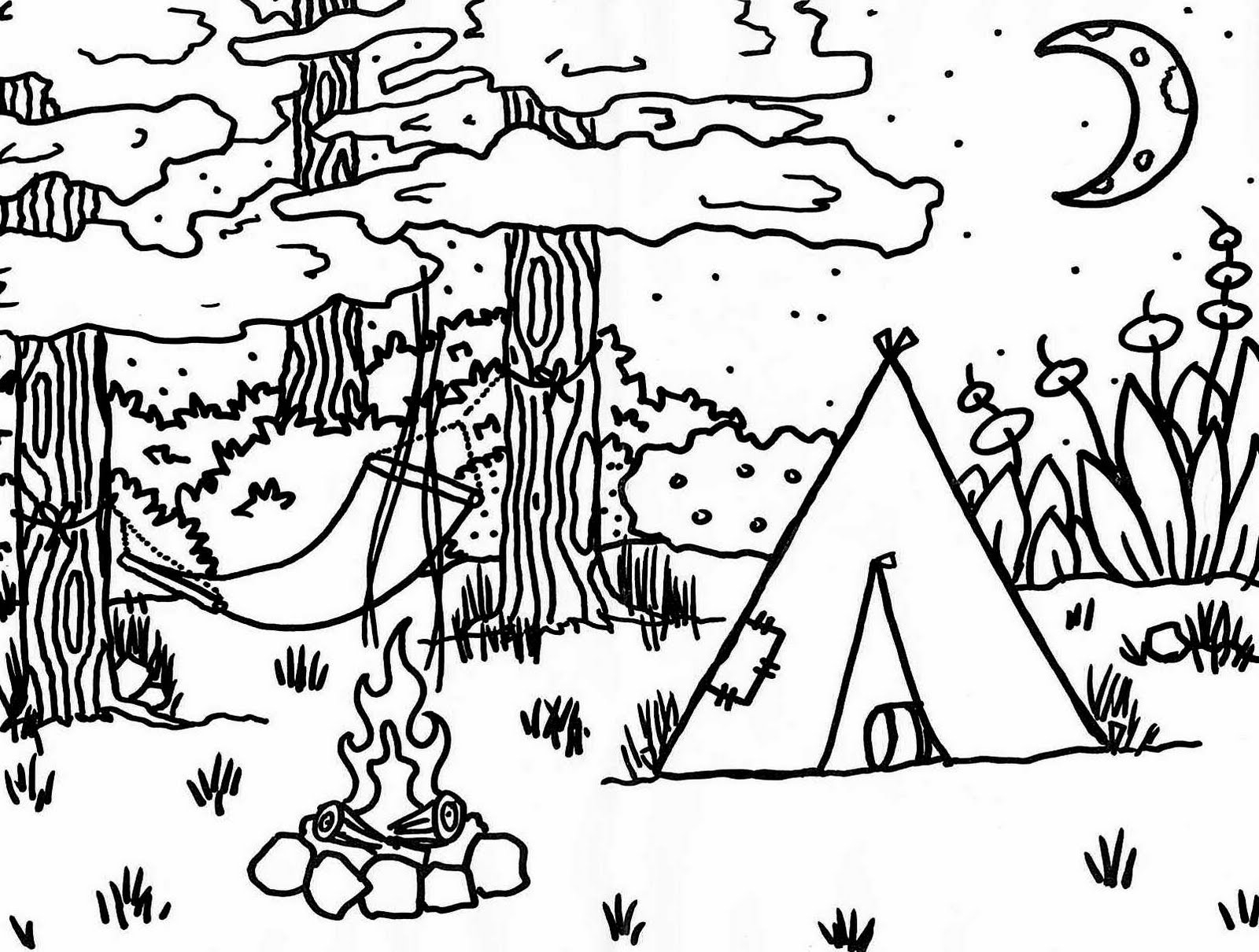 1600x1210 Free Printable Coloring Pages For Kids Camping Free