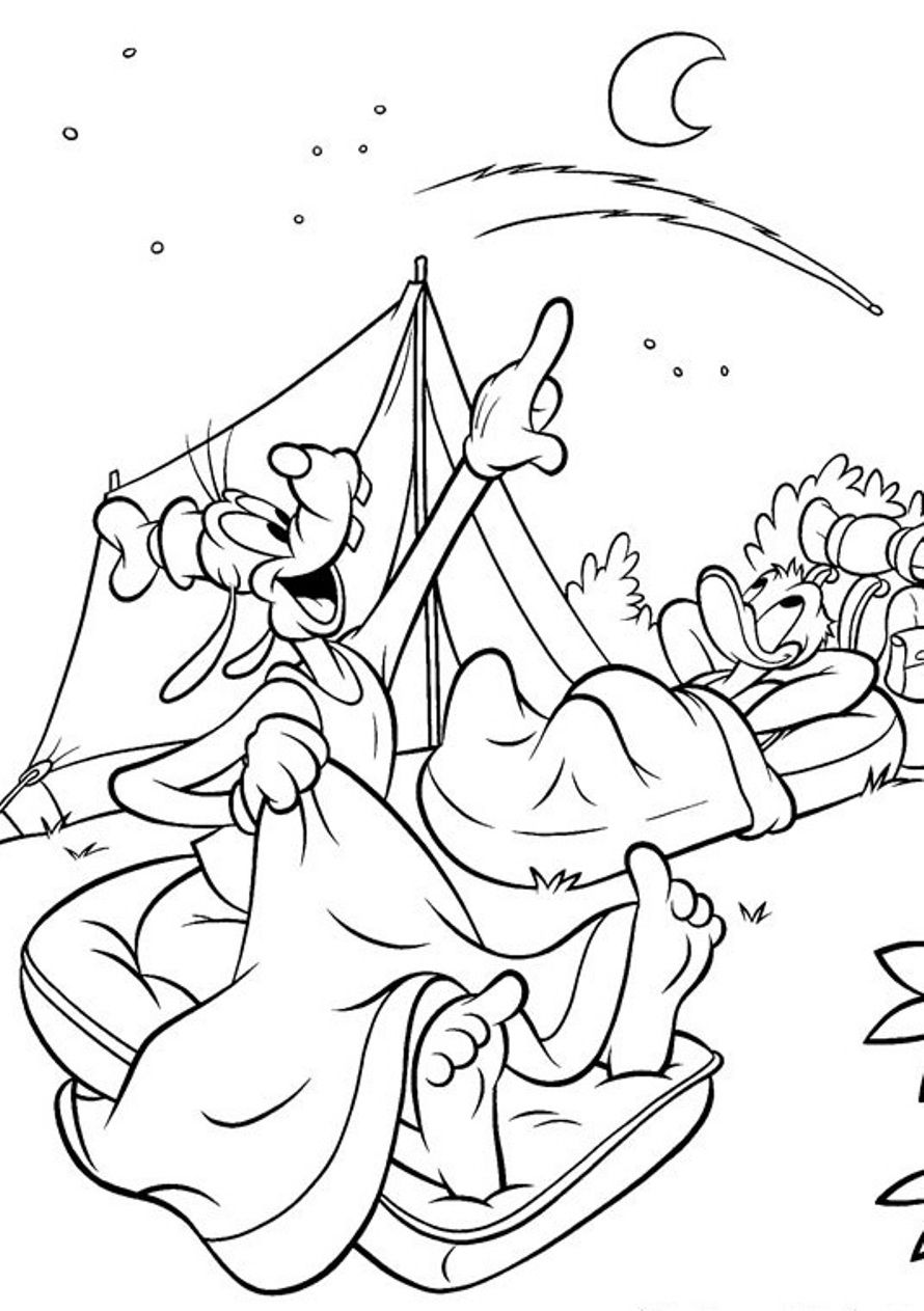 890x1263 Camping Coloring Pages To Print With Archives For Kids Within