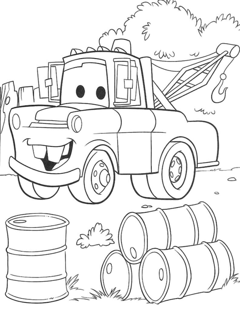 792x1032 Free Disney Cars Coloring Pages Within Printable