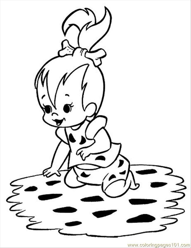 650x844 Pebbles And Bambam Coloring Pages Download And Print For Free