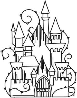 300x380 Coloring Page World Enchanted Castle Free Printable Coloring