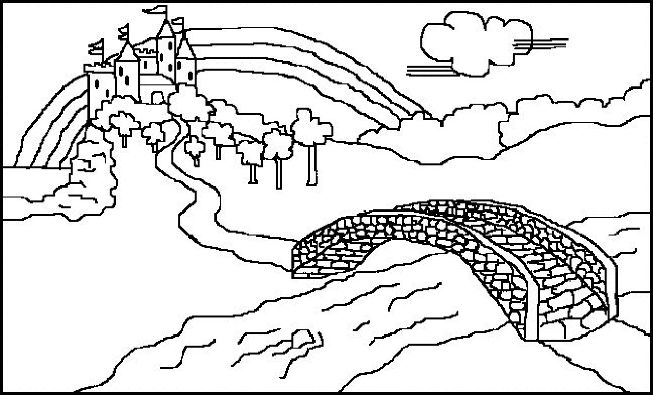 1322x800 Free Printable Castle Coloring Pages For Kids Incredible Wagashiya