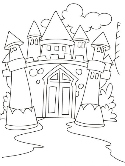 420x556 Free Printable Castle Coloring Pages Castles Coloring Pages