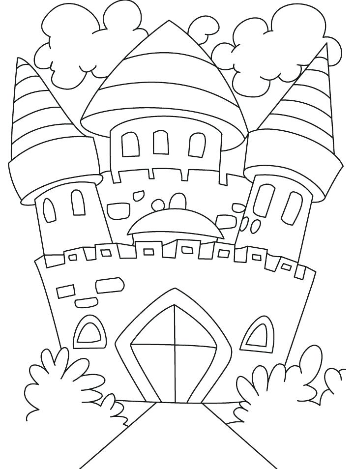 720x954 Sand Castle Coloring Pages Castle Color Page Castle Coloring