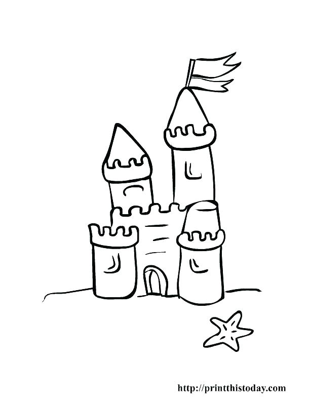 612x792 Sandcastle Coloring Page Castle Coloring Pages Free Printable