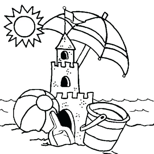 600x600 Castle Coloring Page Free Printable Sandcastle Coloring Pages As