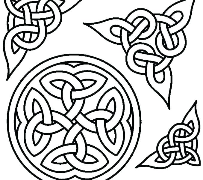 678x600 Celtic Coloring Page