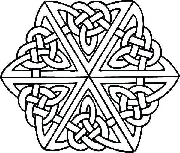 600x512 Celtic Knot Coloring Pages For Adults Coloring Collection