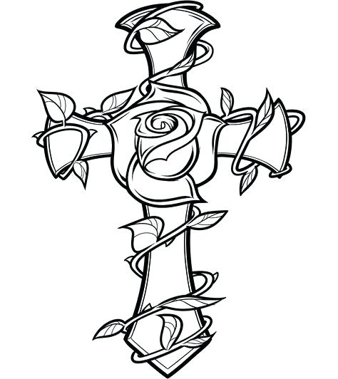 474x532 Free Cross Coloring Pages
