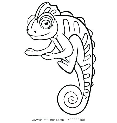 450x470 Chameleon Coloring Page Spawn Coloring Pages Chameleon Coloring