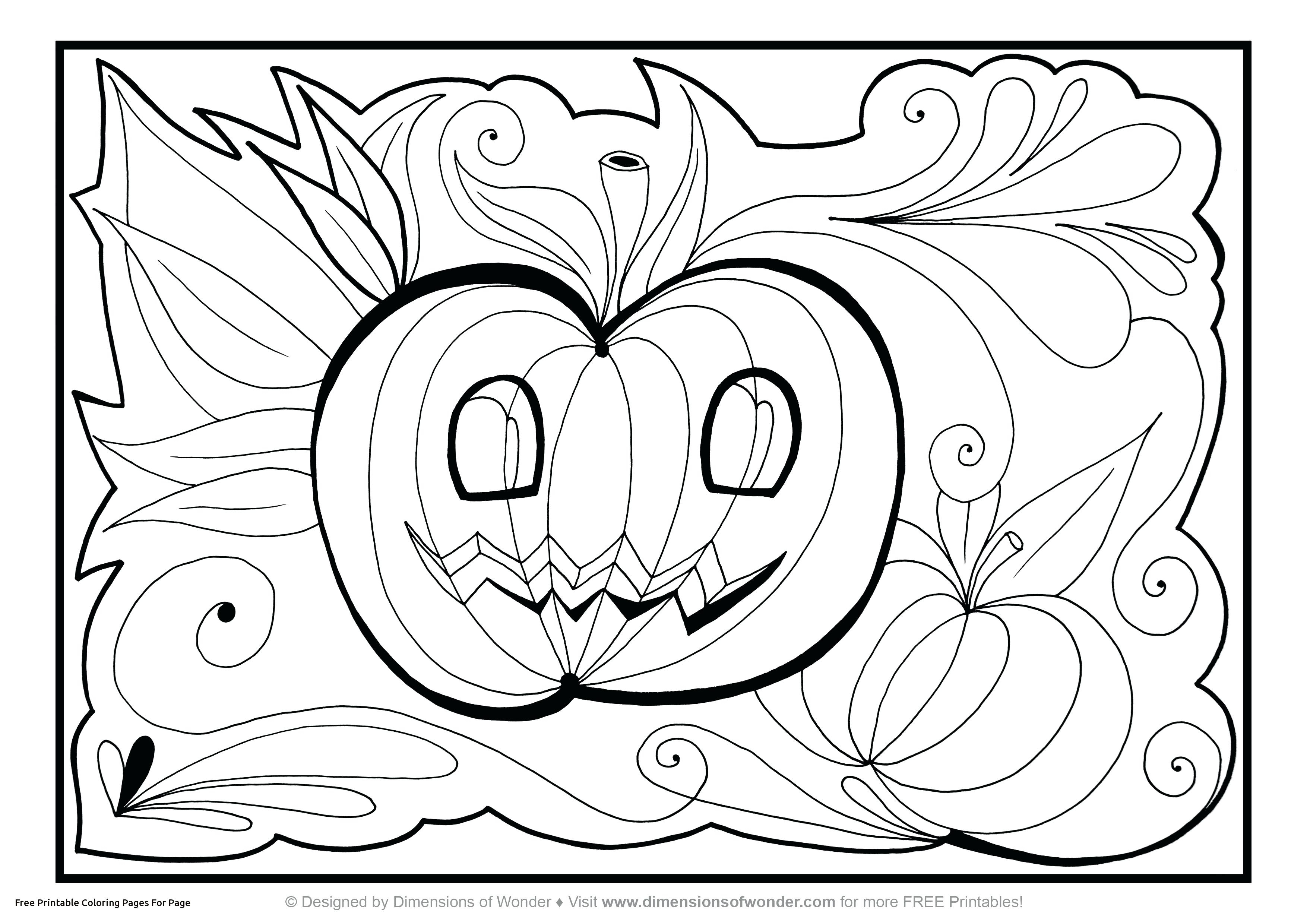 3508x2480 Charlie Brown Halloween Coloring Pages Printable