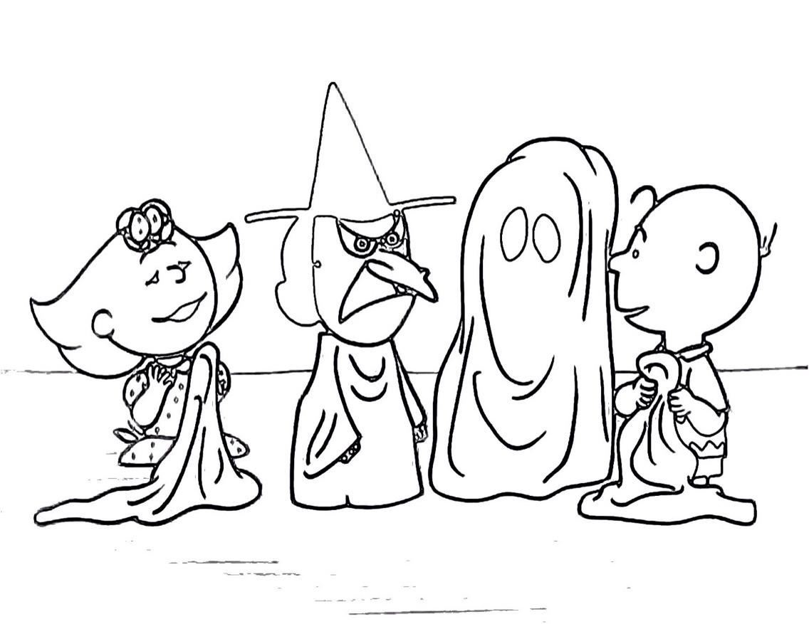 1136x877 Charlie Brown Halloween Coloring Pages Collection Coloring