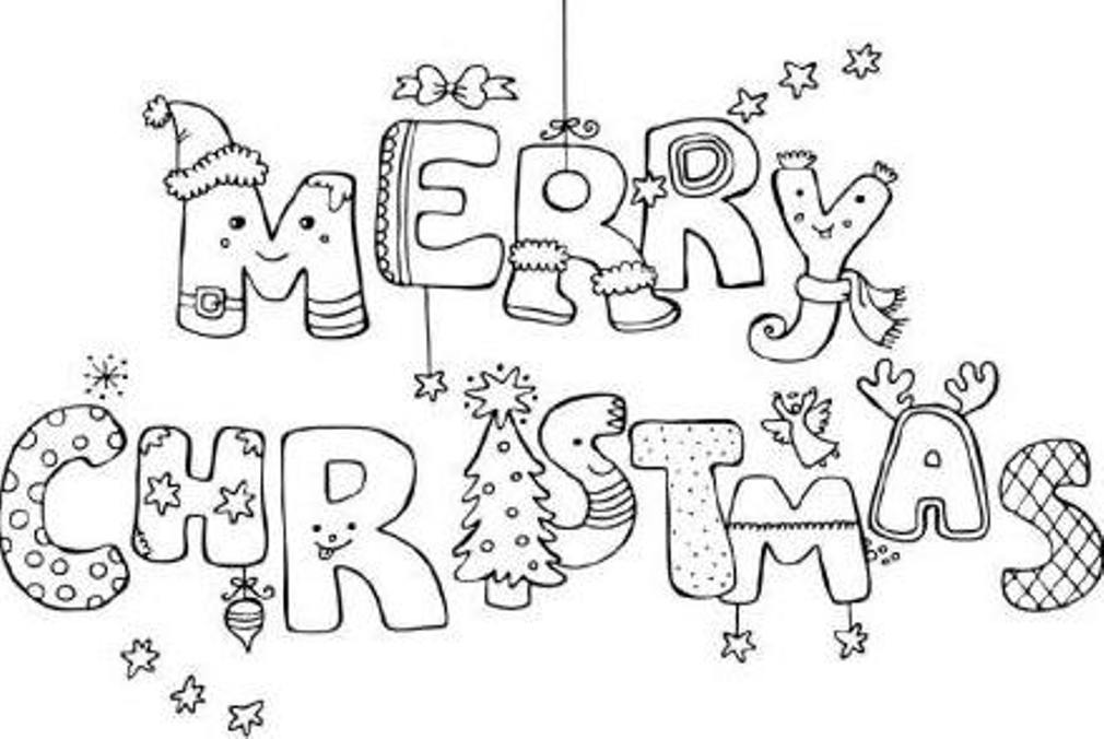1010x676 Best Merry Christmas Coloring Pages Coloring Pages Free