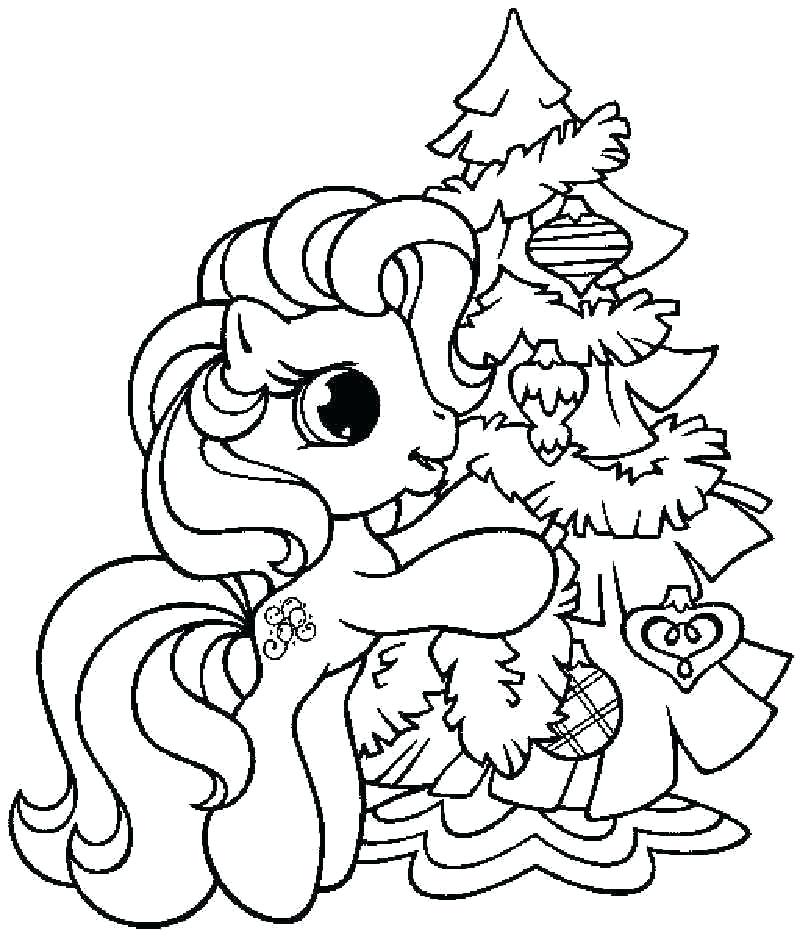 800x938 Printable Christmas Coloring Pages Color