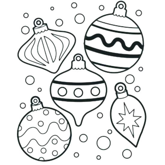 550x550 Christmas Ornaments Coloring Ornaments Coloring Pages Picture
