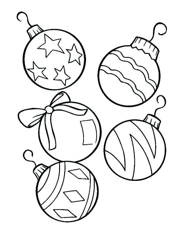 600x783 Coloring Pages Christmas Ornaments Printable Free Printable