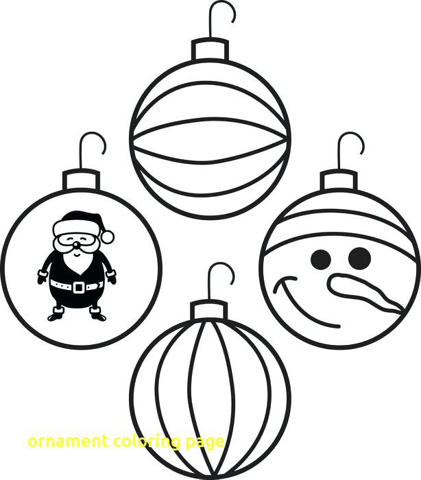614x700 Coloring Pages Christmas Ornaments Printable Tree Coloring Tree