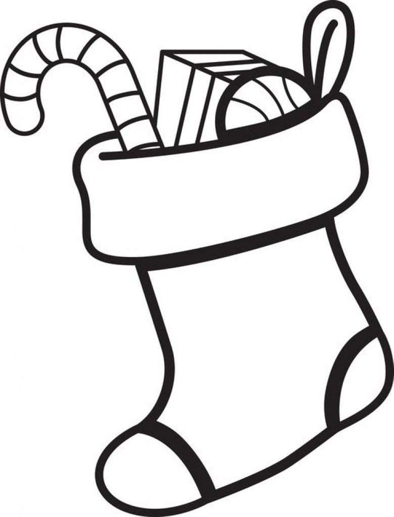 780x1024 Christmas Stockings Coloring Pages Free Printable Stocking Page