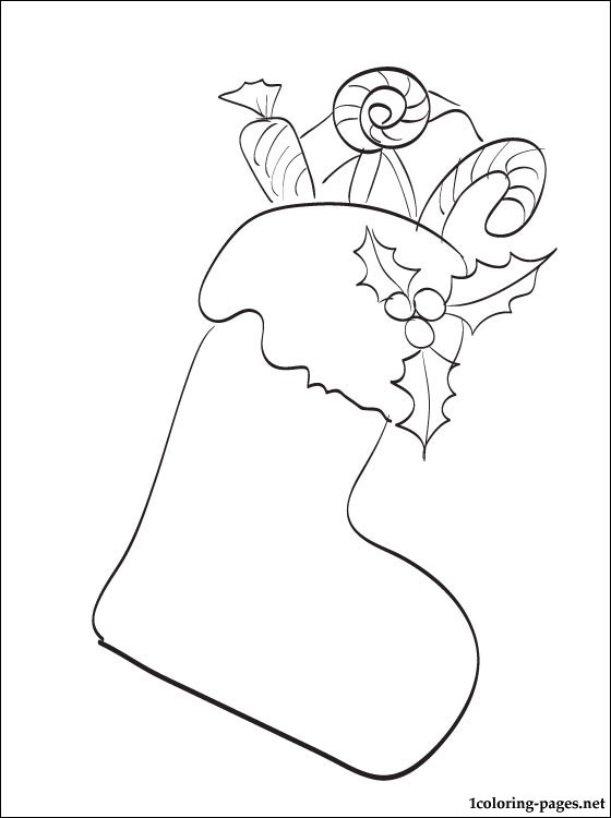 560x750 Christmas Stocking Coloring Page Coloring Pages