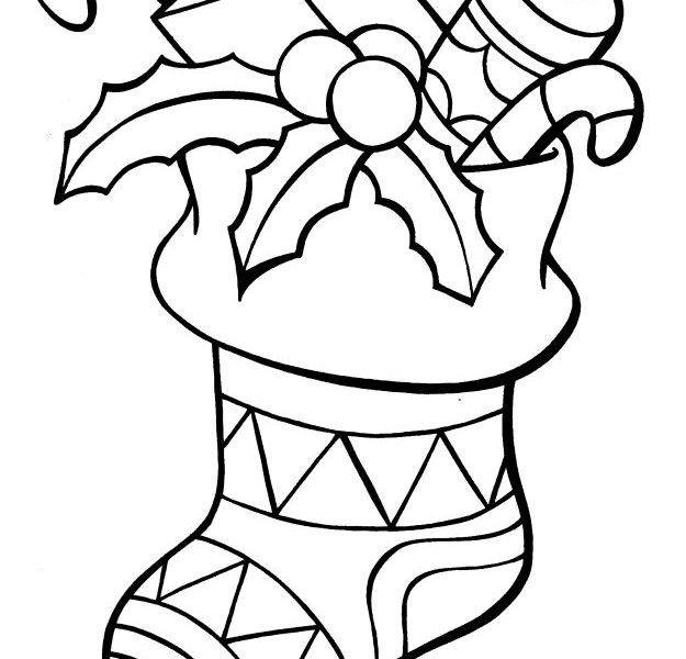 625x600 Lovely Ideas Christmas Stocking Coloring Pages Best Christmas